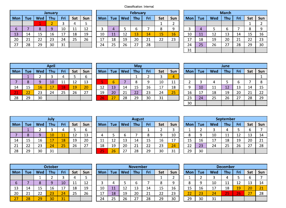 HCC Dates